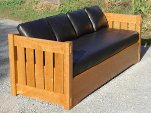 Sofa Sleeper in Cherry